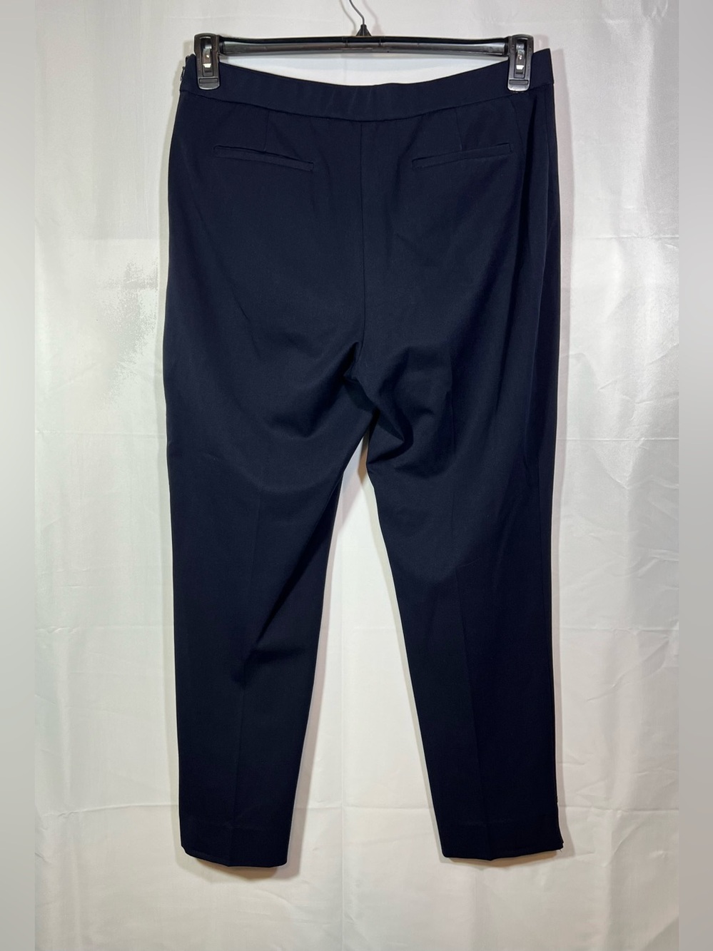 Investments Navy Straight-Leg Ponte Pants Size 14 Side Zipper Closure - Picture 7 of 7